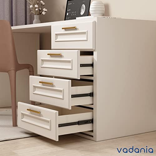 VADANIA #A45 16" Chrome Drawer Slide, 3 Folds Full Extension