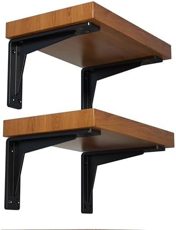 NEODROP 6-Pack 12 Inch Heavy Duty Shelf Brackets, Premium Metal Wall Bracket ...