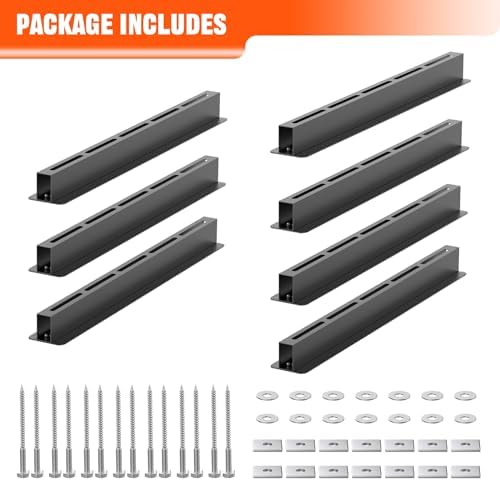 TORACK Garage Ceiling Bin Storage Rack, Overhead Tote Storage Rails