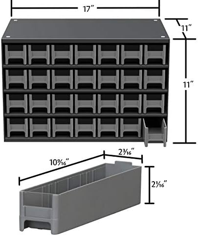 Akro-Mils Steel Garage Storage Cabinet, Small Parts Organizer Metal Cabinet f...