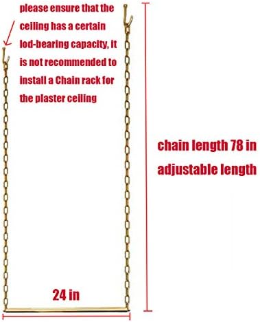 2 Pcs Creative Adjustable Height Clothing Storage Chain Garment Rack, Wedding...