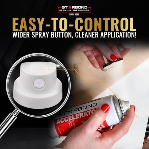 STARBOND CA Glue with Activator Kit โ Thin, Medium & Thick 2 oz Bottles w...