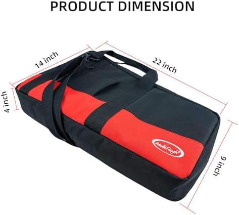 MELOTOUGH Heavy Duty Framing Nail Gun Tool Bag with Extra Storage Pockets Sho...