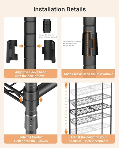 Expandable Closet Organizer System Adjustable Clothes Rack