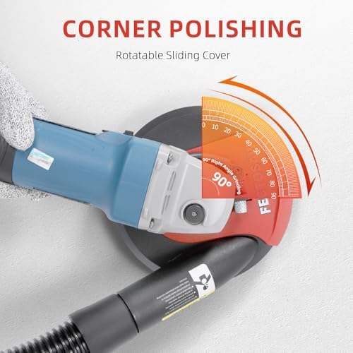 Dust Shroud for Angle Grinder with Diamond Grinding Cup Wheel, 4.5โ5 Inch &am...