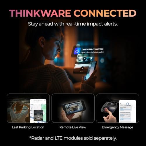 THINKWARE ARC900 Dash Cam 4K Front and 2K Rear, Dual STARVIS 2, HDR, GPS