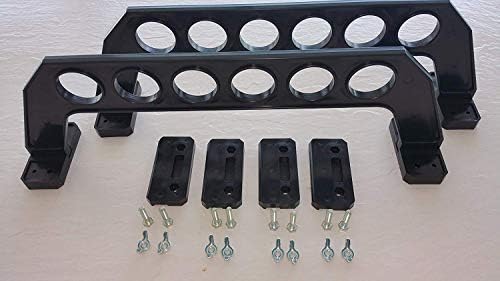 Cobra Storage Garage Door Storage Rack - 21" Black ABS Plastic Fishing R...