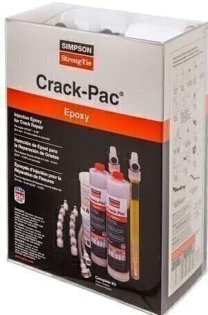 Simpson Strong-Tie ETIPAC2G10KT Crack-Pac® 9-oz. Injection Epoxy Kit (2 Cartr...