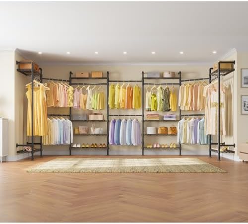 Timate F3 Garment Rack Heavy Duty Clothes Rack for Hanging Clothes, Expandabl...
