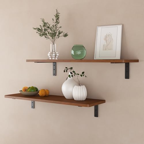 NEODROP 12-Pack 12 Inch Heavy Duty Shelf Brackets, Premium Floating L Bracket...