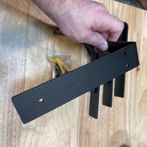 10 inch x 6 inch Shelf Support Bracket Heavy Duty, L Shelf Brackets ,max Load...