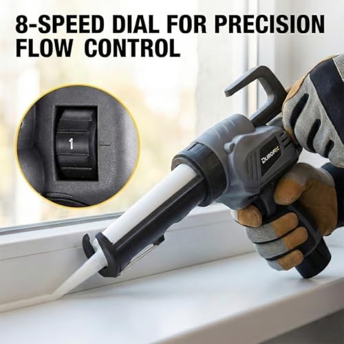 Durofix RZ1230-PG G12 12v Cordless Brushless Caulking Gun Kit With Battery Ch...