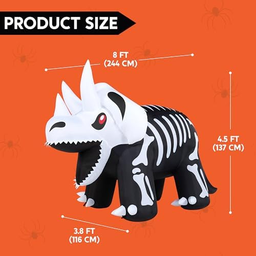 Joiedomi 8 FT Long Halloween Inflatables Outdoor Decoration, Blow Up Hallowee...