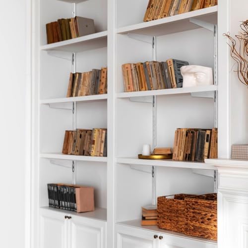 VEVOR Shelf Pilaster, 39-inch 10 Pack, Upright Wall Shelving System, Heavy Du...