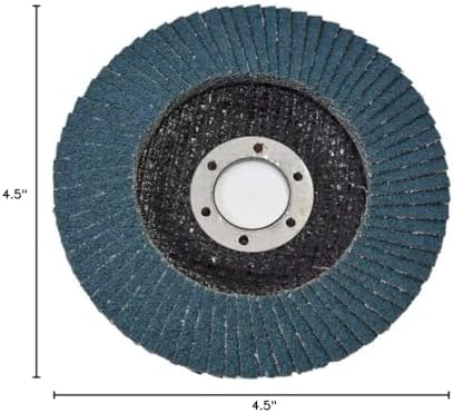 findmall 50 Pack 4-1/2" X 7/8" 40 GRIT Flap Disc Grinding Wheel San...
