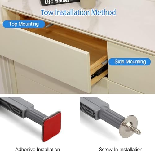 Push to Open Door Latch, 20 Pack Gold Magnetic Push Latches, Adhesive Heavy D...