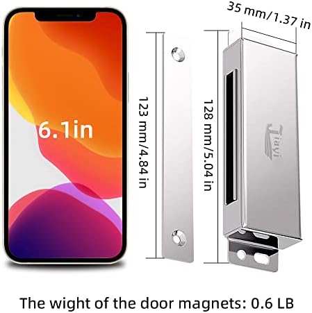 Jiayi Magnetic Cabinet Door Catches 2 Pack Heavy Duty Magnetic Door Latch 110...