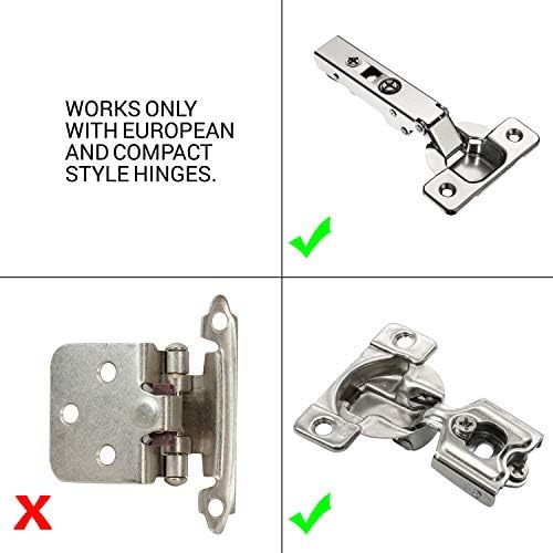 50 Pack Rok Hardware Soft Close Damper for Cabinet Doors/Compact/SoftClose Ca...