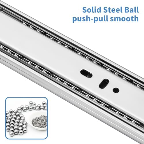 14 inch Drawer Slides 4 Pairs (8pcs) Soft Self Close Full Extension Ball Bear...