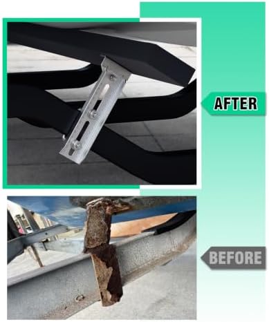 Heavy Duty Boat Trailer Bunk Brackets, 4 PCS 10" Galvanized Swivel Top B...