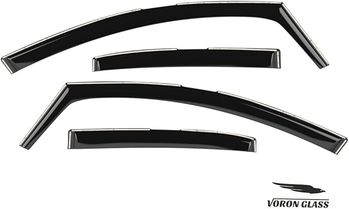 Voron Glass in-Channel Extra Durable Rain Guards (4 Pieces)