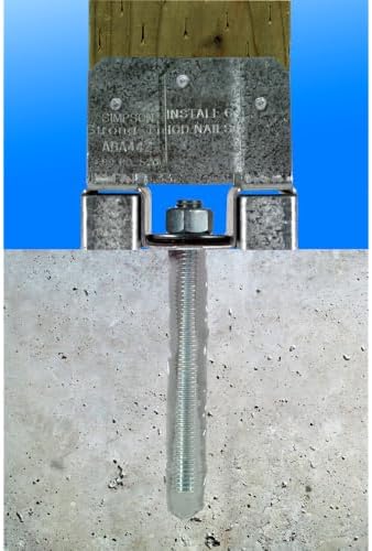 Simpson Strong-Tie ABA44Z Post Base - ZMAX Galvanized Adjustable 4x4 Standoff...
