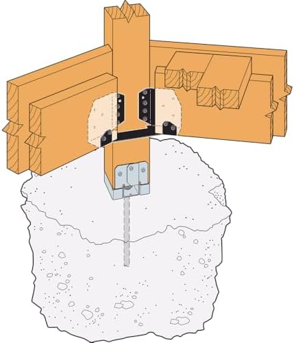 Simpson Strong-Tie ABA46Z ABA ZMAX Galvanized Adjustable Standoff Post Base f...