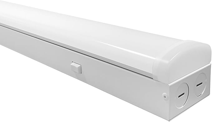 8FT LED Linear Strip Light, LED Shop Lights 60W/70W/80W Selectable, 4 Color (...