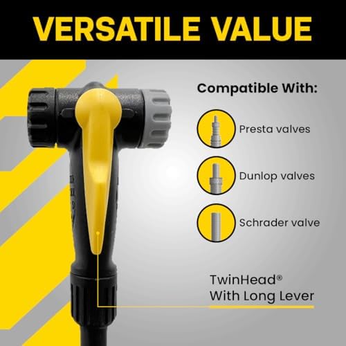 Topeak JoeBlow Max HP Bike Floor Pump, 160 PSI Gauge, Presta and Schrader