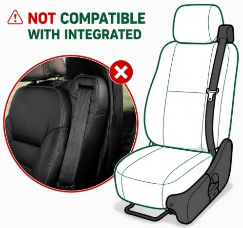 GIANT PANDA 2PCS Front Seat Covers for Chevy Silverado & GMC Sierra 1500 ...