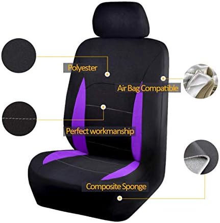 Flying Banner Car Seat Covers Front Seats Rear Bench Polyester car seat Prote...