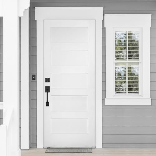 Kwikset Amador Front Door Lock Handle and Deadbolt Set, Entry Handleset Exter...