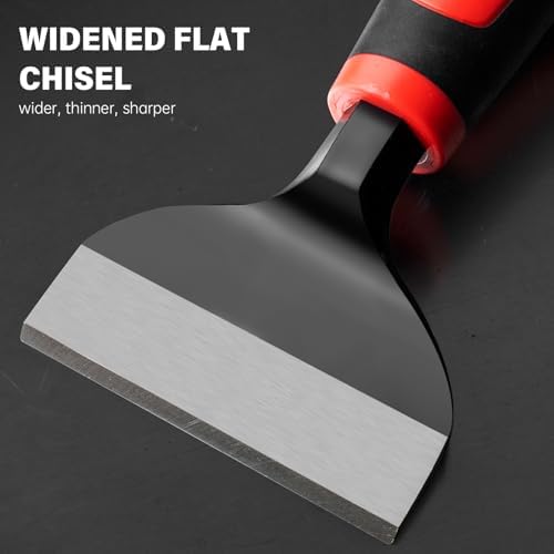 ROTATION 3PC Heavy Duty Masonry Chisel Set with Hand Guard
