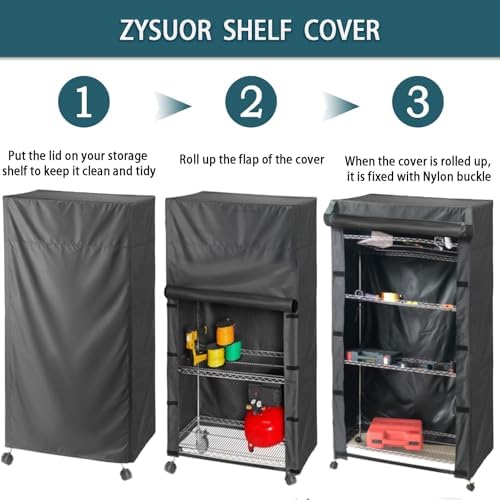 Waterproof Shelving & Rack Cover, Fits 36"x14"x 54" Wire Rack