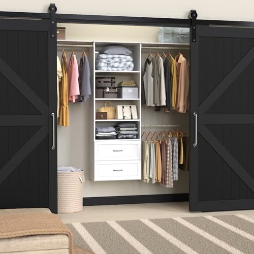 ClosetMaid SuiteSymphony Hanging Closet Kit Includes (1) Tower, (3) Closet Ro...