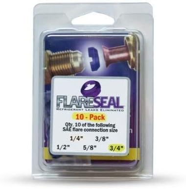 3/4" - 10 Pack - FS12-10PK Leak Free SAE Flare Connections - Refrigerati...