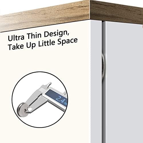 Mousike Magnetic Door Catch Ultra Thin Cabinet Magnets Stainless Steel Drawer...