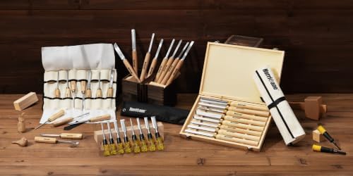 HURRICANE 12-Piece Starter Wood Carving Tools Set, Professional Wood Carving ...