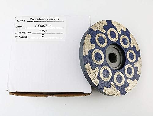JDK 4 Inch Diamond Resin Filled Cup Wheel Grinding Wheel with Thread 5/8โ-11 ...