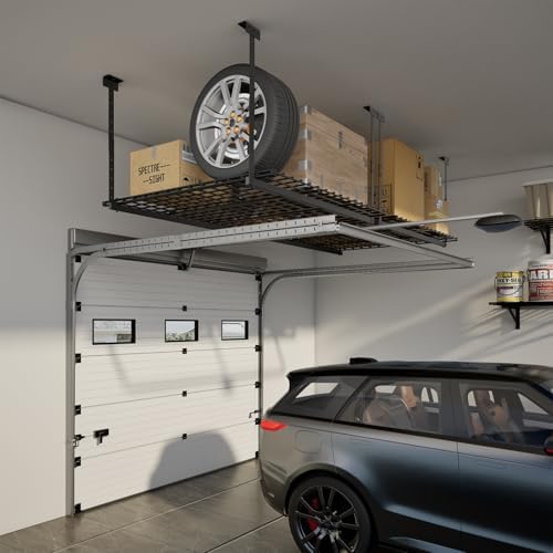 45-Inch x 45-Inch Overhead Garage Storage Rack 250LBS Weight Capacity