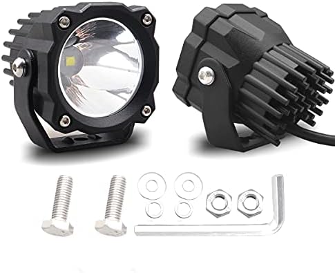 Chelhead Led Driving Lights, 2.7 inch Square 6500K Spot Beam Fog Lights 25W W...