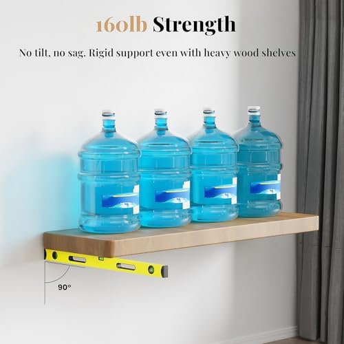8pcs Wall Shelf Brackets Heavy Duty Floating Shelf Bracket Hidden,Invisible B...