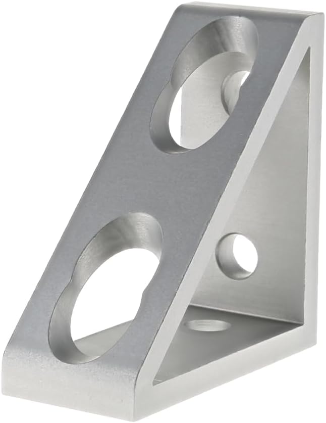 8020, 4136, 10 Series, 4 Hole Aluminum Inside Corner Gusset L Bracket for 80/...