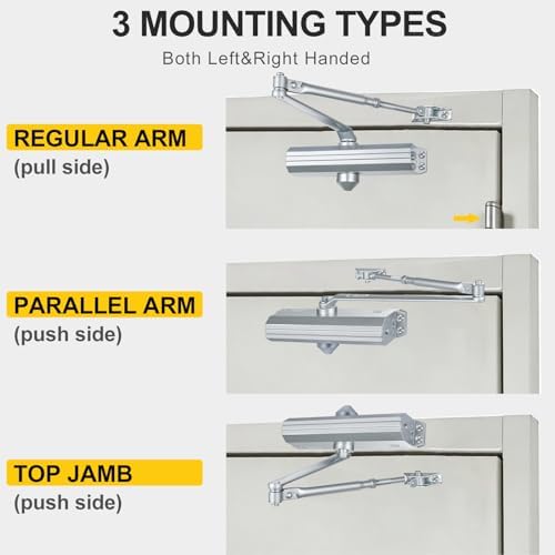 Grade 1 Commercial Door Closer, Heavy Duty Auto Hydraulic Closer