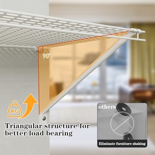 15pack Wire Shelving Support Bracket,White Wire Shelf Support Bracket,Can Be ...