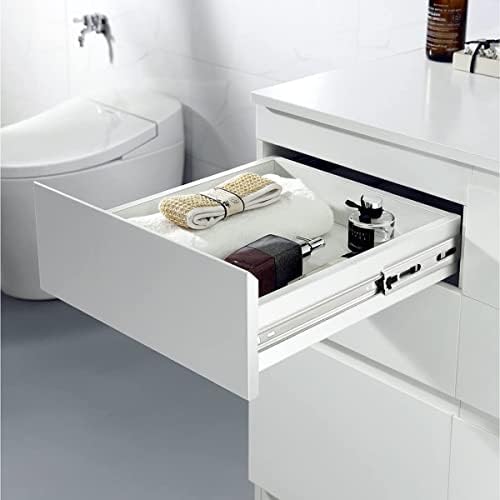 Gobrico 22 Inch Rear/Side Mount Drawer Slides, Ball Bearing Soft Close Drawer...