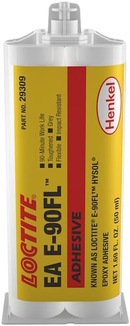 Loctite 219298 Gray E-90FL Hysol Epoxy Structural Adhesive, Flexible, 50 mL D...