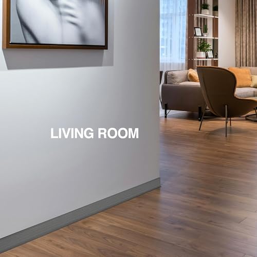 Grey Walnut Wall Molding Trim 3 Inch x 20 Feet, Wall Base Baseboard Molding T...