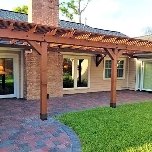 6X 6 Post Base 10 PCS,Inner Size 5.6"x5.6"Deck Post Base,Heavy Duty...