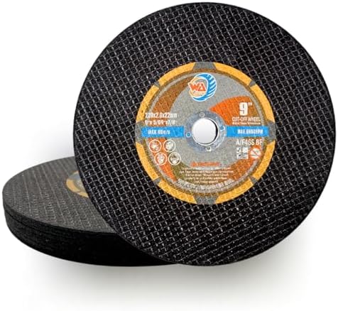 WA 10PACK - 9" x 5/64" x7/8" Cut Off Disc, Angle Grinder Chop ...